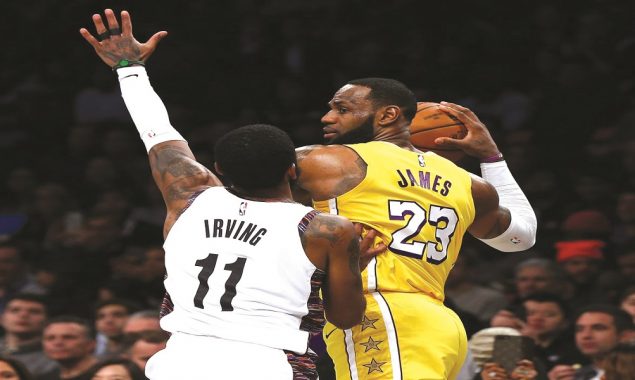 James starred as Lakers defeat Nets