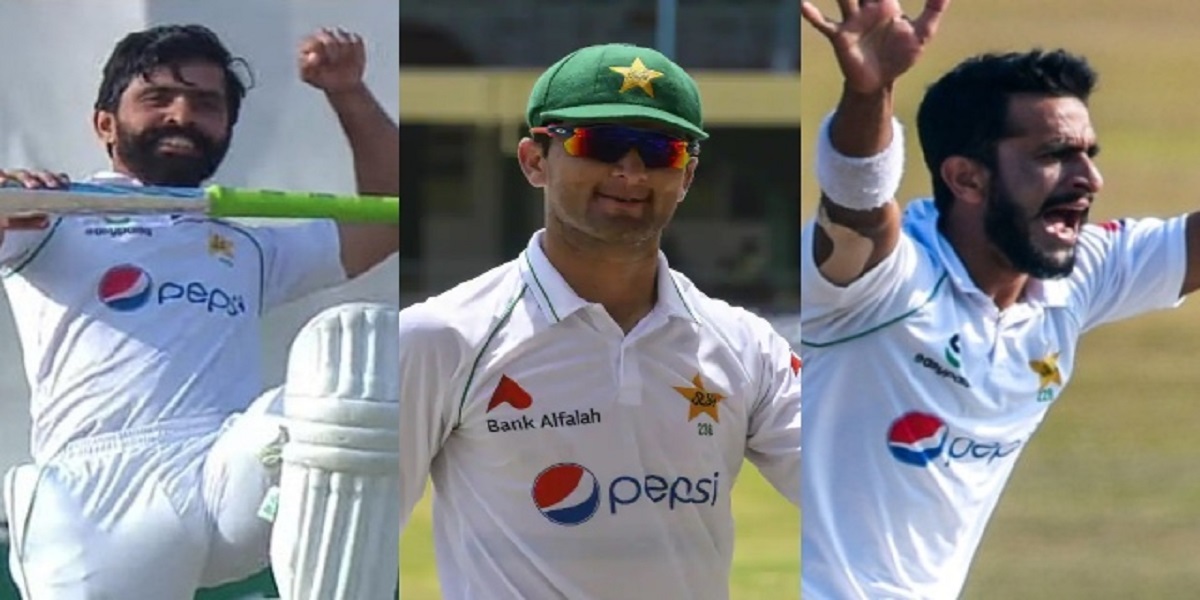 Fawad Alam, Hasan Ali, and Shaheen Afridi