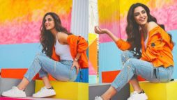 In pictures: Maya Ali splashes colour with a bright smile