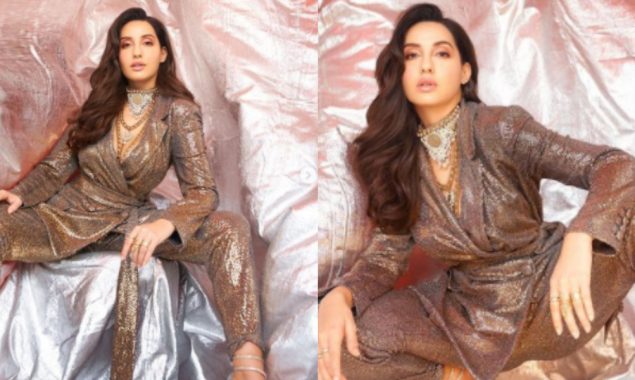 Nora Fatehi sizzles in a glittery outfit, see photos