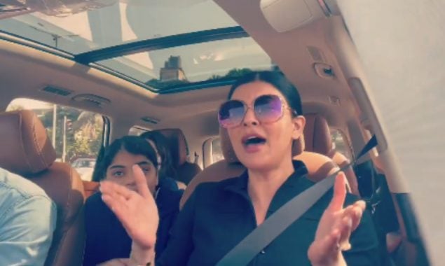 Watch Sushmita Sen sings her favorite Spanish song with daughter