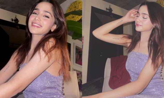 Aima Baig sparkles in a glittery bodycon, see photos