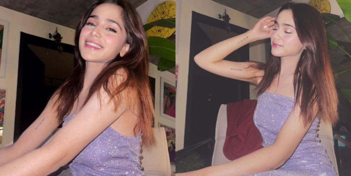 Aima Baig sparkles in a glittery bodycon, see photos