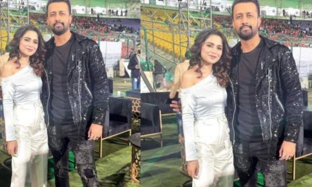 Atif Aslam wins hearts after his PSL 7 photo with Aima Baig goes viral