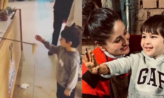 Watch Taimur tricked by Turkish ice cream vendor, see his cute reaction