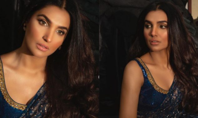 Amna Ilyas sets the internet on fire in a glamorous saree