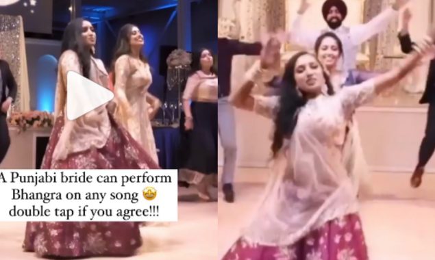 Bride performs Bhangra with friends to Ed Sheeran’s “Shape of You”