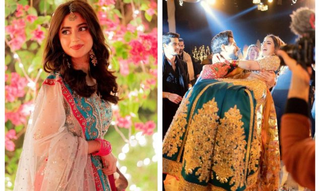 Saboor Aly Shares Cute Wedding Photos Featuring Sajal Aly, Ali Ansari, and Aly Syed