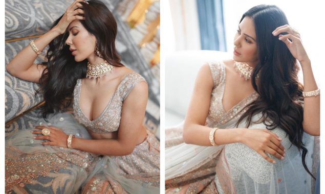 Sonam Bajwa Looks Dead Gorgeous in Pastel Lehenga