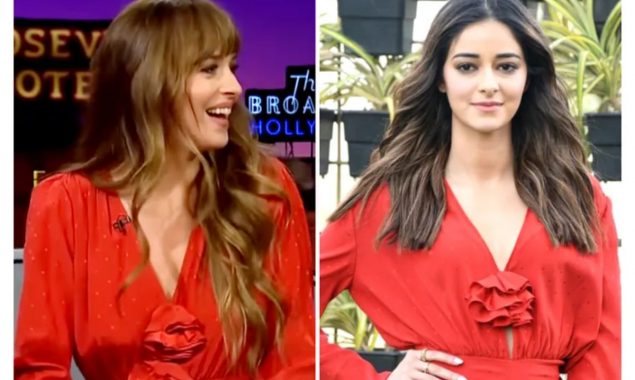 Fashion Faceoff: Ananya Panday or Dakota Johnson: Who wore the Magda Butrym red dress better?