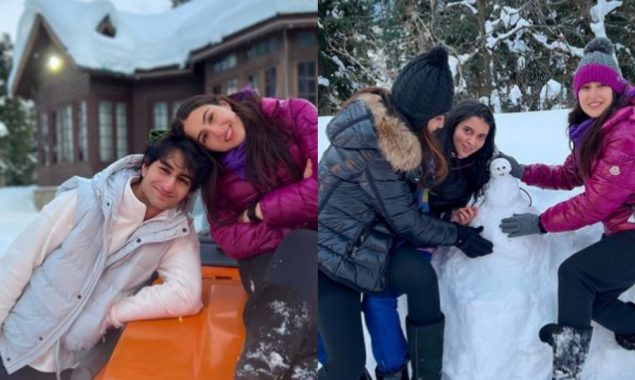 Sara Ali Khan joins Ibrahim Ali Khan in the beautiful snow-capped valley