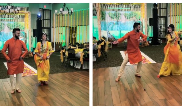 Bangladeshi couple dance on Kaahe Chhed Mohe at their wedding