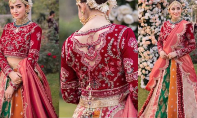 Sana Javed looks stunning as she goes down the desi route in bridal lehenga 