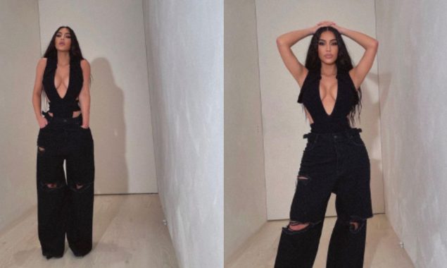 Kim Kardashian pictures in a cut-out top goes viral