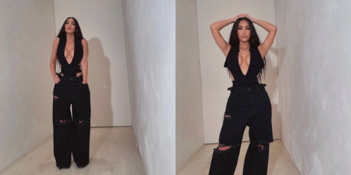 Kim Kardashian pictures in a cut-out top goes viral