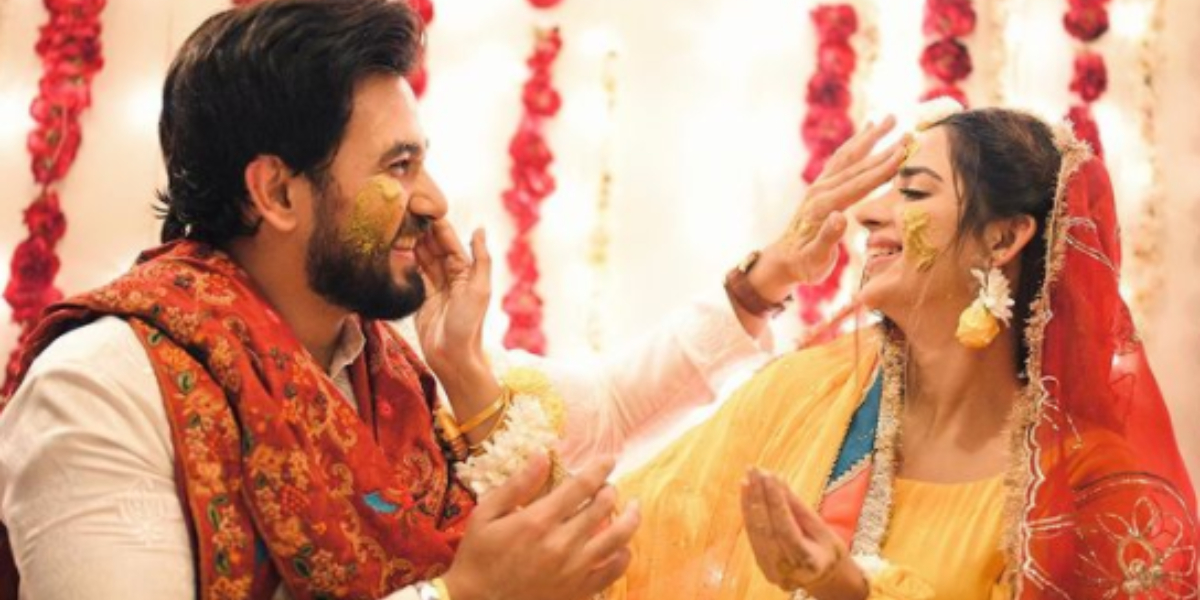 Saboor Aly, Ali Ansari's Mayon is happening now, Sajal is laying Haldi