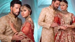 Nimra Khan and Mikaal Zulfiqar pair up for a bridal photoshoot