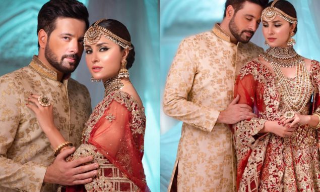Nimra Khan and Mikaal Zulfiqar pair up for a bridal photoshoot