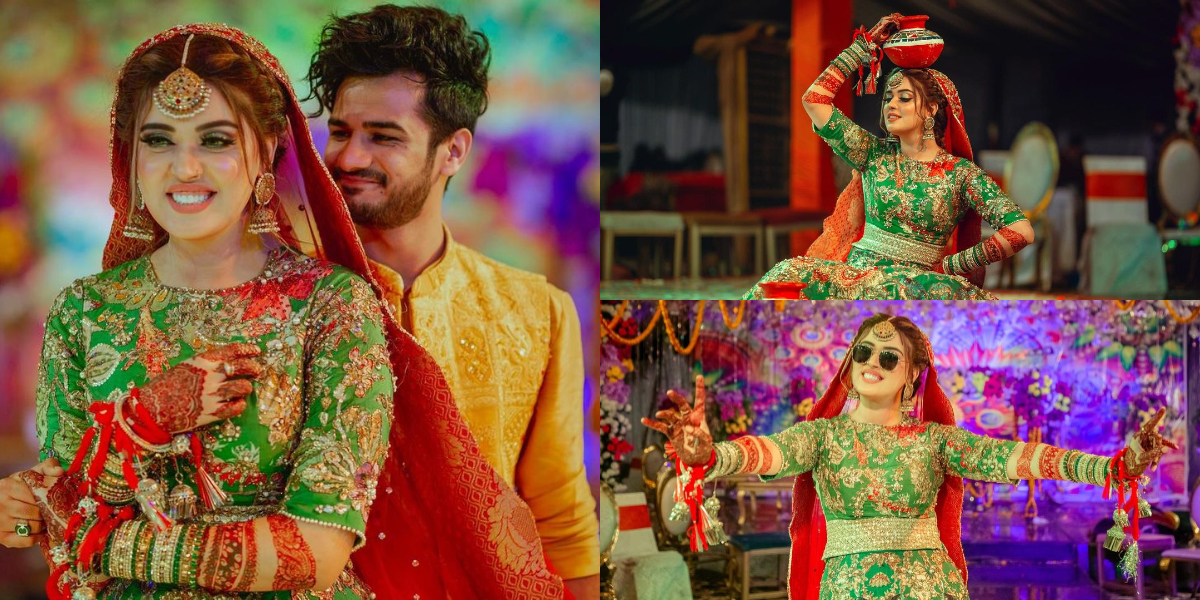 Inside TikToker Kanwal Aftab and Zulqarnain's exuberant Mehendi event