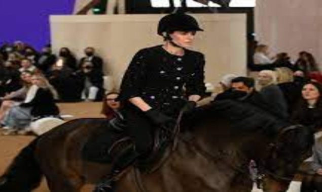 All eyes turned to Charlotte Casiraghi when she rode a horse in Chanel’s Haute Couture show in Paris