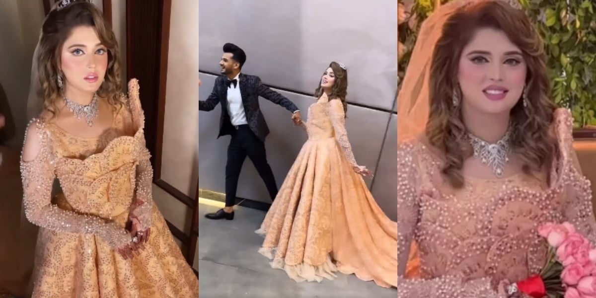 PHOTOS: TikTok stars Kanwal Aftab and Zulqarnain's dreamy wedding reception