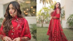 Aiman Khan looks ravishing in red; see photos