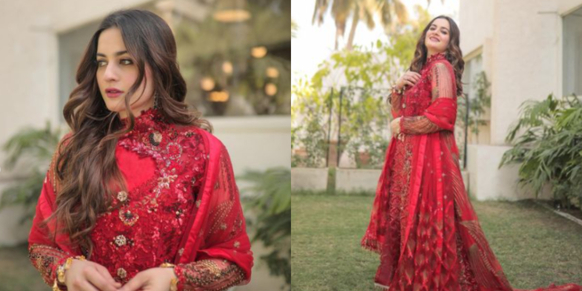 Aiman Khan looks ravishing in red; see photos