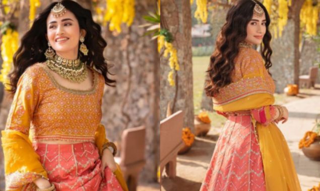 Sana Javed shows us how to display lehenga in this wedding season