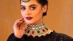 Minal Khan turns into a black beauty in a festive outfit