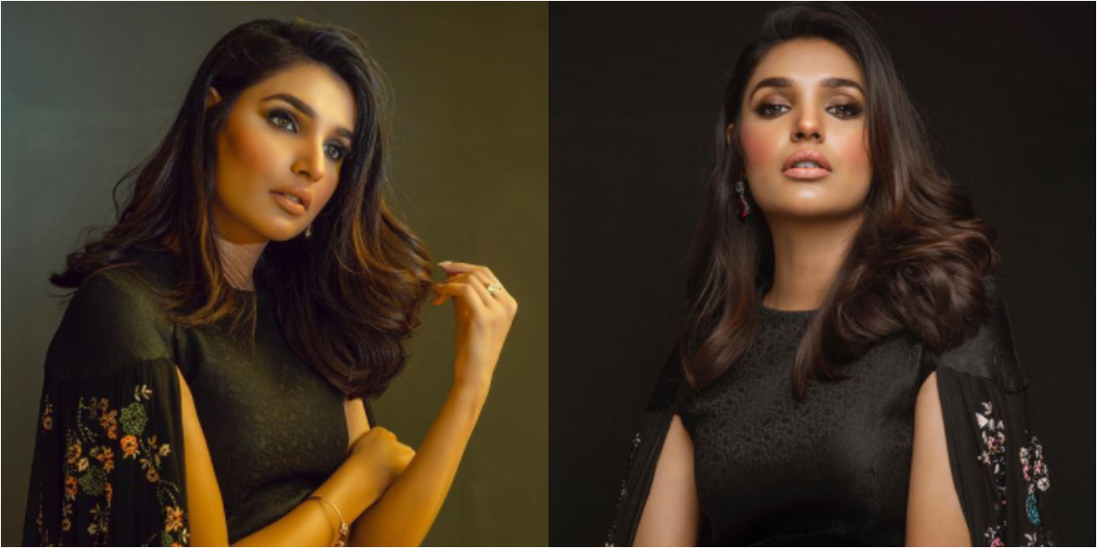 Amna Ilyas turns into a black beauty queen in latest pictures