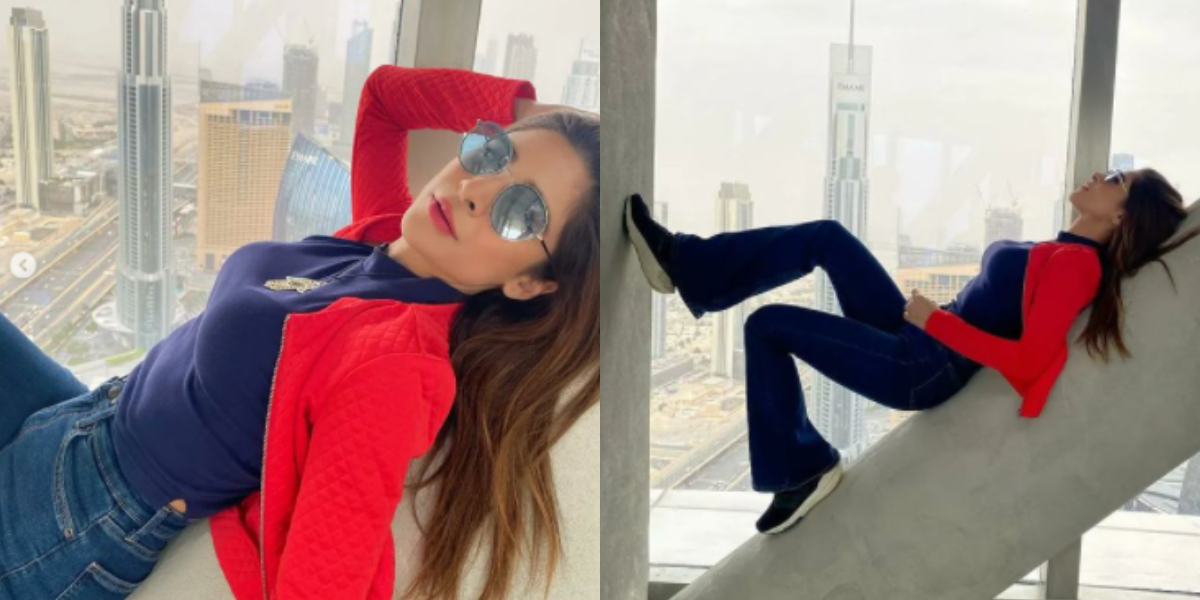 Ayesha Omar continues her trip to Dubai