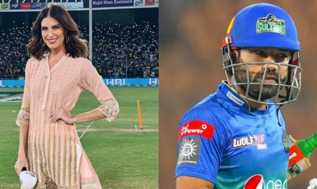 PSL 7: Mohammad Rizwan patted on back by Erin Holland after he goes for nil