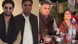 Ahad Raza Mir and his family spotted at a wedding in Dubai
