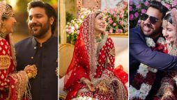 Watch Areeba Habib shares a romantic moment with her husband on stage