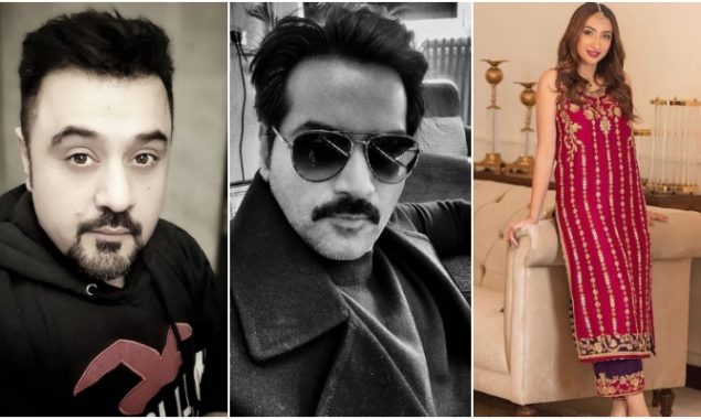 Ahmed Ali Butt & Anoushey Ashraf stand in support of Humayun Saeed