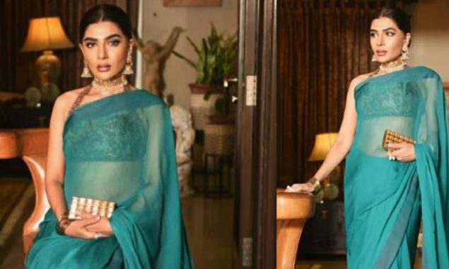 Iffat Omar’s revealing saree draws intense backlash on social media