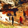 Caving history; The Shah Allah Ditta caves were carved out by Buddhist monks who used to meditate in secluded places across the mountains at Taxila