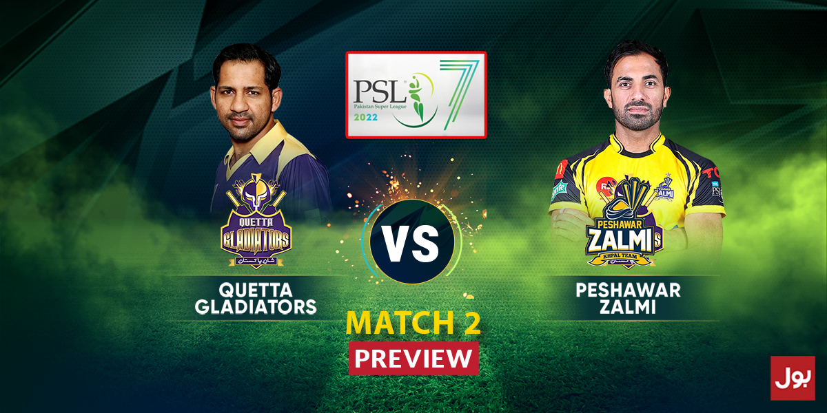 Quetta Gladiators Vs Peshawar Zalmi