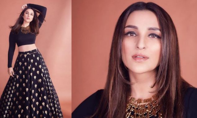 Parineeti Chopra flaunts her killer waistline in this crop top & skirt