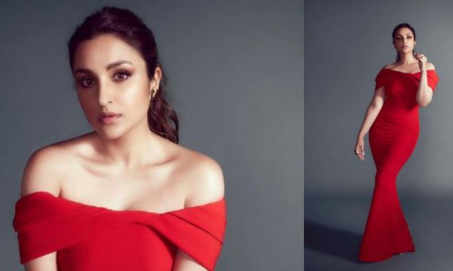 Parineeti Chopra will take your breath away in a red off-shoulder dress