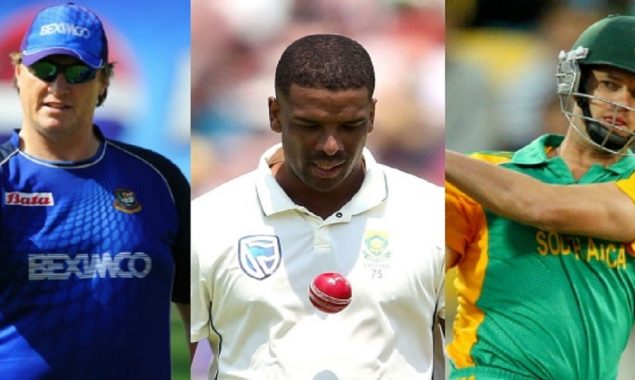 Ian Pont, Albie Morkel, and Vernon Philander