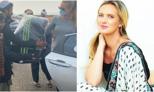 Shaniera urges Karachiites to donate winter clothes to needy