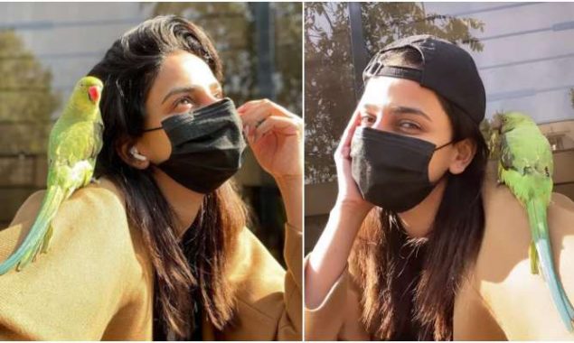 Saba Qamar snapped lost in her thoughts