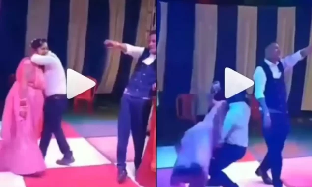 WATCH VIDEO: Groom Falls Miserably While Trying to Pick Up Bride