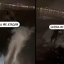 WATCH Terrifying Video | Mysterious sea creature with glowing eyes chases fisherman