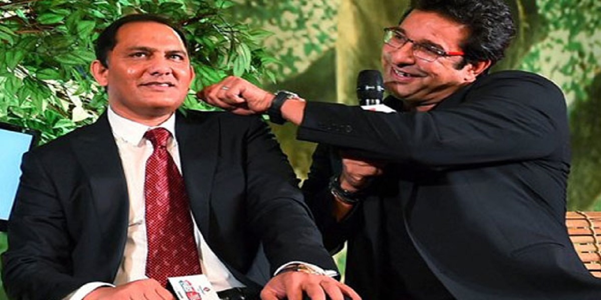 Mohammad Azharuddin and Wasim Akram