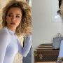 Khloe flaunts her perfect curves in body-fitted dress