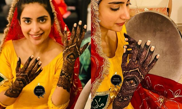 Saboor Aly radiates in a pre-wedding mehndi shoot