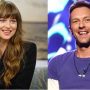 Chris Martin fixes the camera for Dakota Johnson