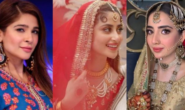 Ayesha Omar showers love on Sajal & Saboor for recreating their mother’s wedding look